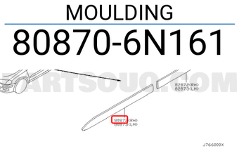 Nissan 808706N161 MOULDING