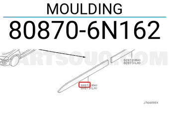 Nissan 808706N162 MOULDING