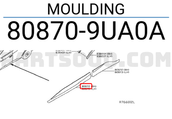 Nissan 808709UA0A MOULDING