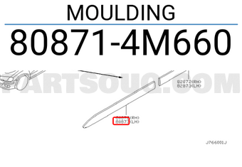Nissan 808714M660 MOULDING