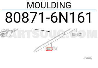 Nissan 808716N161 MOULDING