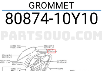 Nissan 8087410Y10 GROMMET