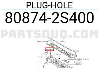 Nissan 808742S400 PLUG-HOLE
