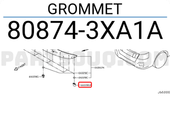 Nissan 808743XA1A GROMMET