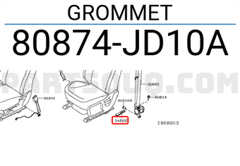 Nissan 80874JD10A GROMMET