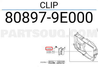 Nissan 808979E000 CLIP