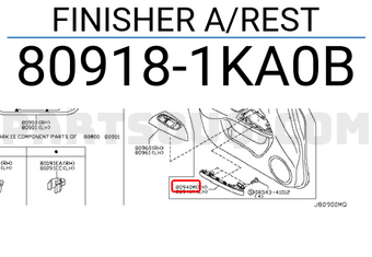 Nissan 809181KA0B FINISHER A/REST
