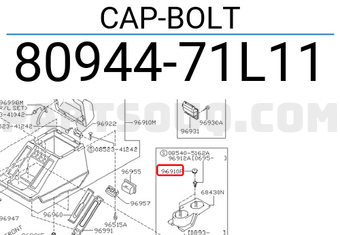 Nissan 8094471L11 CAP-BOLT