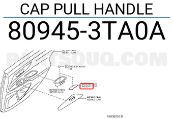 Nissan 809453TA0A CAP PULL HANDLE