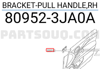 Nissan 809523JA0A BRACKET-PULL HANDLE,RH