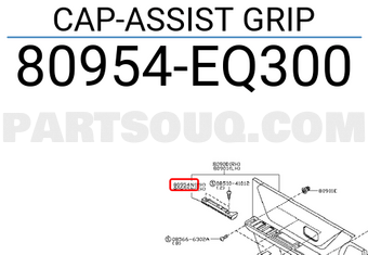 Nissan 80954EQ300 CAP-ASSIST GRIP