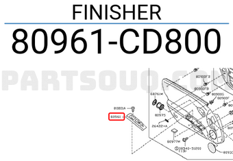 Nissan 80961CD800 FINISHER
