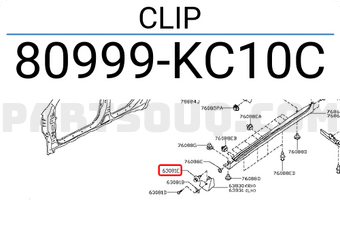 Nissan 80999KC10C CLIP