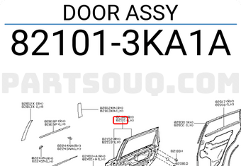 Nissan 821013KA1A DOOR ASSY