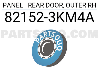 Nissan 821523KM4A PANEL REAR DOOR, OUTER RH