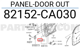 Nissan 82152CA030 PANEL-DOOR OUT