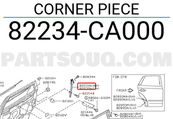 Nissan 82234CA000 CORNER PIECE