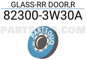 Nissan 823003W30A GLASS-RR DOOR,R