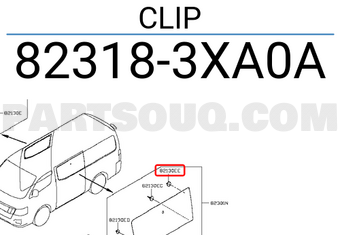 Nissan 823183XA0A CLIP