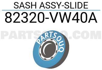 Nissan 82320VW40A SASH ASSY-SLIDE