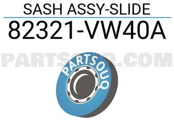 Nissan 82321VW40A SASH ASSY-SLIDE