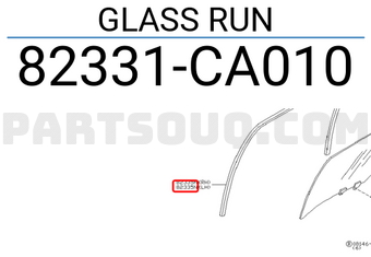Nissan 82331CA010 GLASS RUN