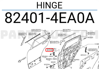 Nissan 824014EA0A HINGE
