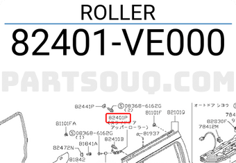 Nissan 82401VE000 ROLLER
