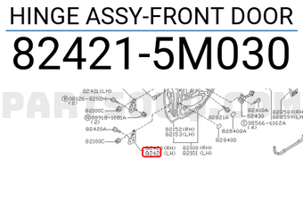 Nissan 824215M030 HINGE ASSY-FRONT DOOR