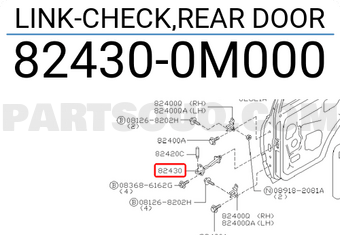 Nissan 824300M000 LINK-CHECK,REAR DOOR