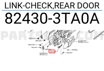 Nissan 824303TA0A LINK-CHECK,REAR DOOR
