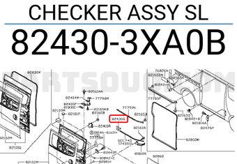 Nissan 824303XA0B CHECKER ASSY SL