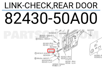 Nissan 8243050A00 LINK-CHECK,REAR DOOR