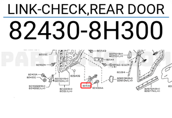 Nissan 824308H300 LINK-CHECK,REAR DOOR