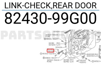 Nissan 8243099G00 LINK-CHECK,REAR DOOR
