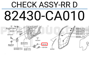 Nissan 82430CA010 CHECK ASSY-RR D