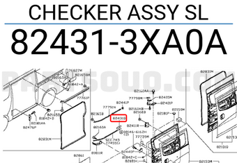 Nissan 824313XA0A CHECKER ASSY SL