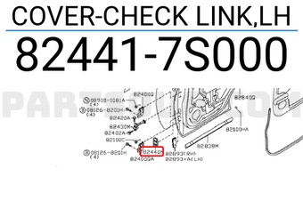 Nissan 824417S000 COVER-CHECK LINK,LH