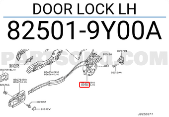 Nissan 825019Y00A DOOR LOCK LH