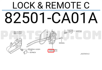 Nissan 82501CA01A LOCK & REMOTE C