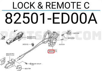 Nissan 82501ED00A LOCK & REMOTE C
