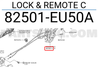 Nissan 82501EU50A LOCK & REMOTE C