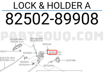 Nissan 8250289908 LOCK & HOLDER A