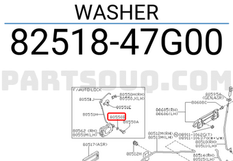 Nissan 8251847G00 WASHER