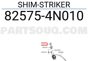 Nissan 825754N010 SHIM-STRIKER