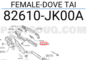 Nissan 82610JK00A FEMALE-DOVE TAI