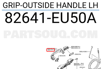 Nissan 82641EU50A GRIP-OUTSIDE HANDLE LH