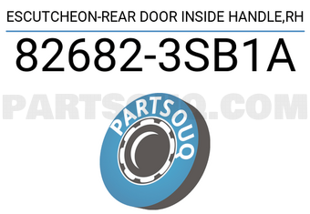 Nissan 826823SB1A ESCUTCHEON-REAR DOOR INSIDE HANDLE,RH