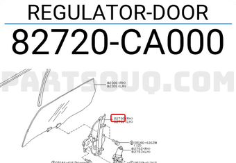Nissan 82720CA000 REGULATOR-DOOR