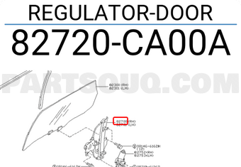 Nissan 82720CA00A REGULATOR-DOOR